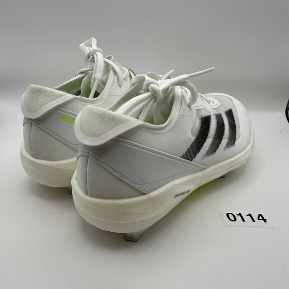 Adidas Adizero Instinct+ Softball Cleats Wms 7.5 White/Neon - Picture 4 of 8